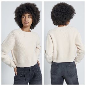 Current/Elliott Gaia Wool Sweater in Angora Size 1